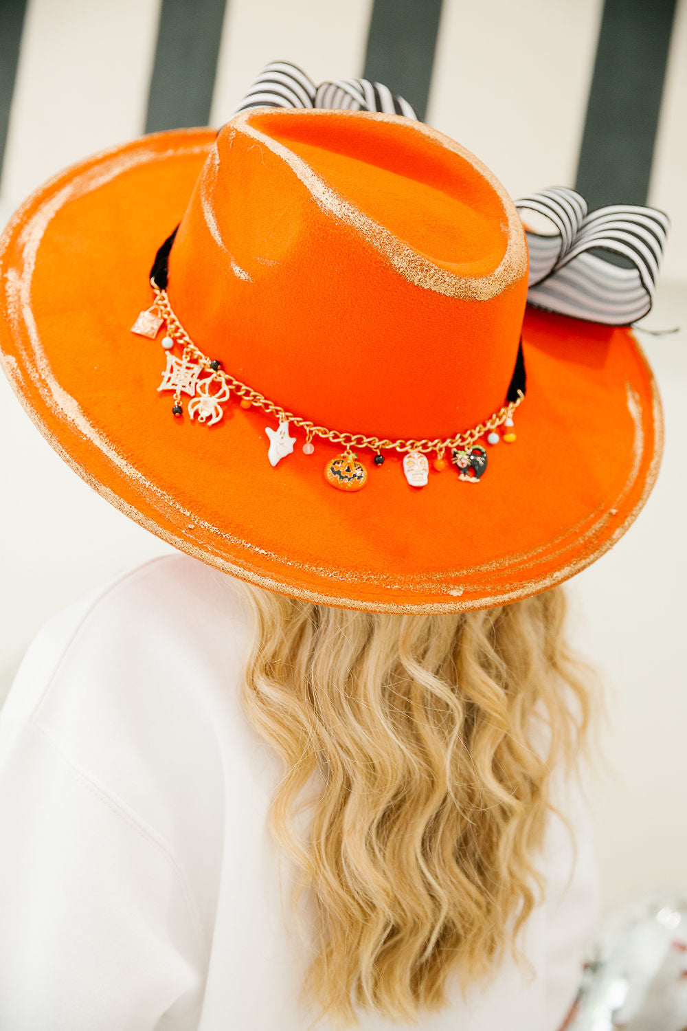 PUMPKIN PARADE ORANGE RANCHER HAT TRUCKER HAT Judith March