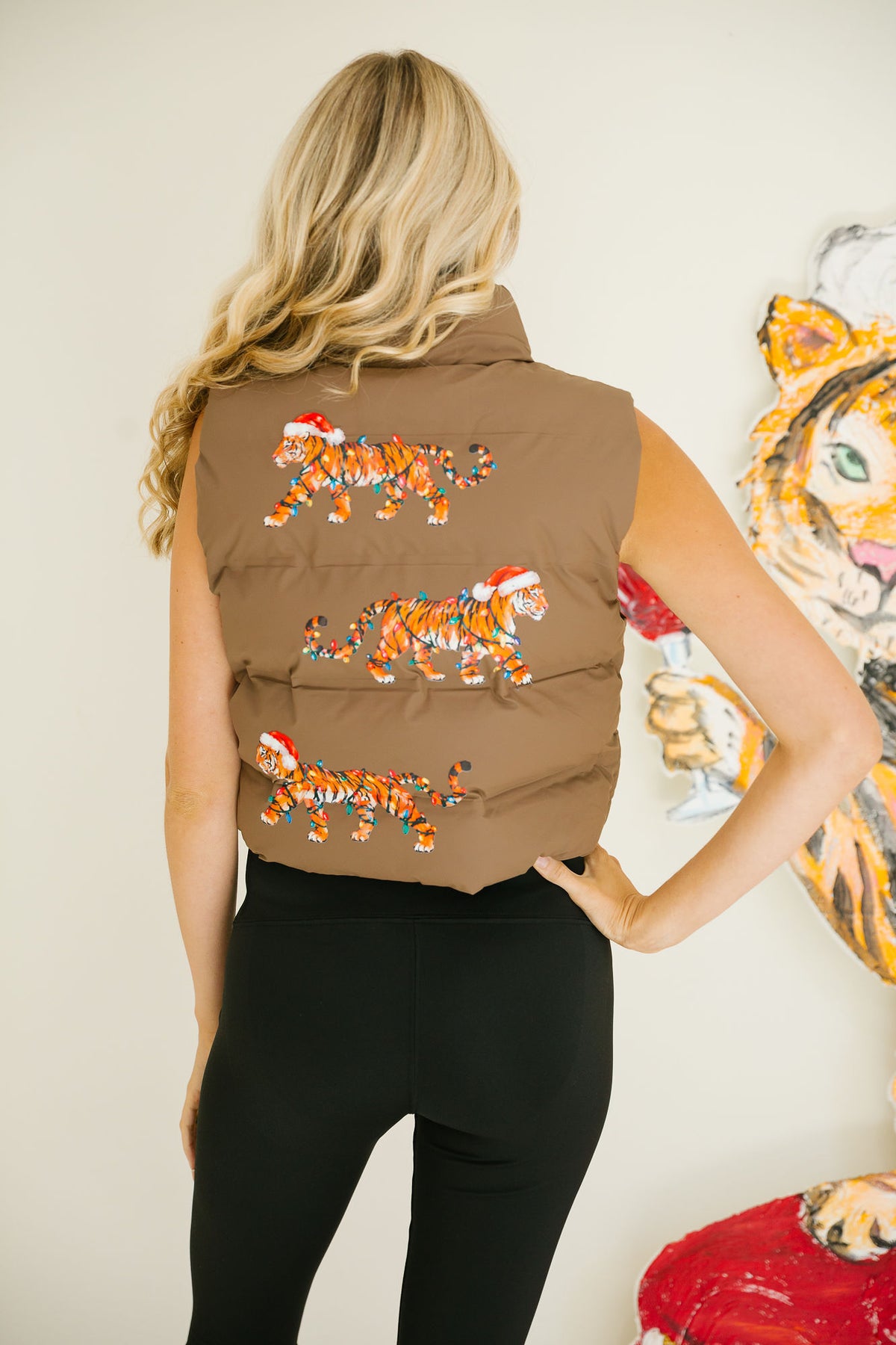 WILD ABOUT CHRISTMAS BROWN VEST VEST Judith March