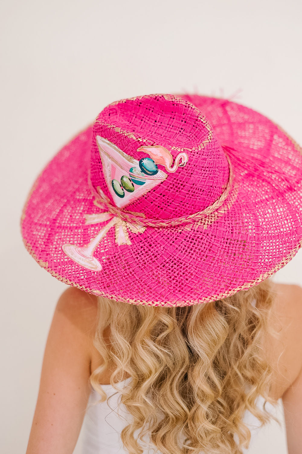 MARTINI IN PARADISE PINK SUN HAT HAT Judith March