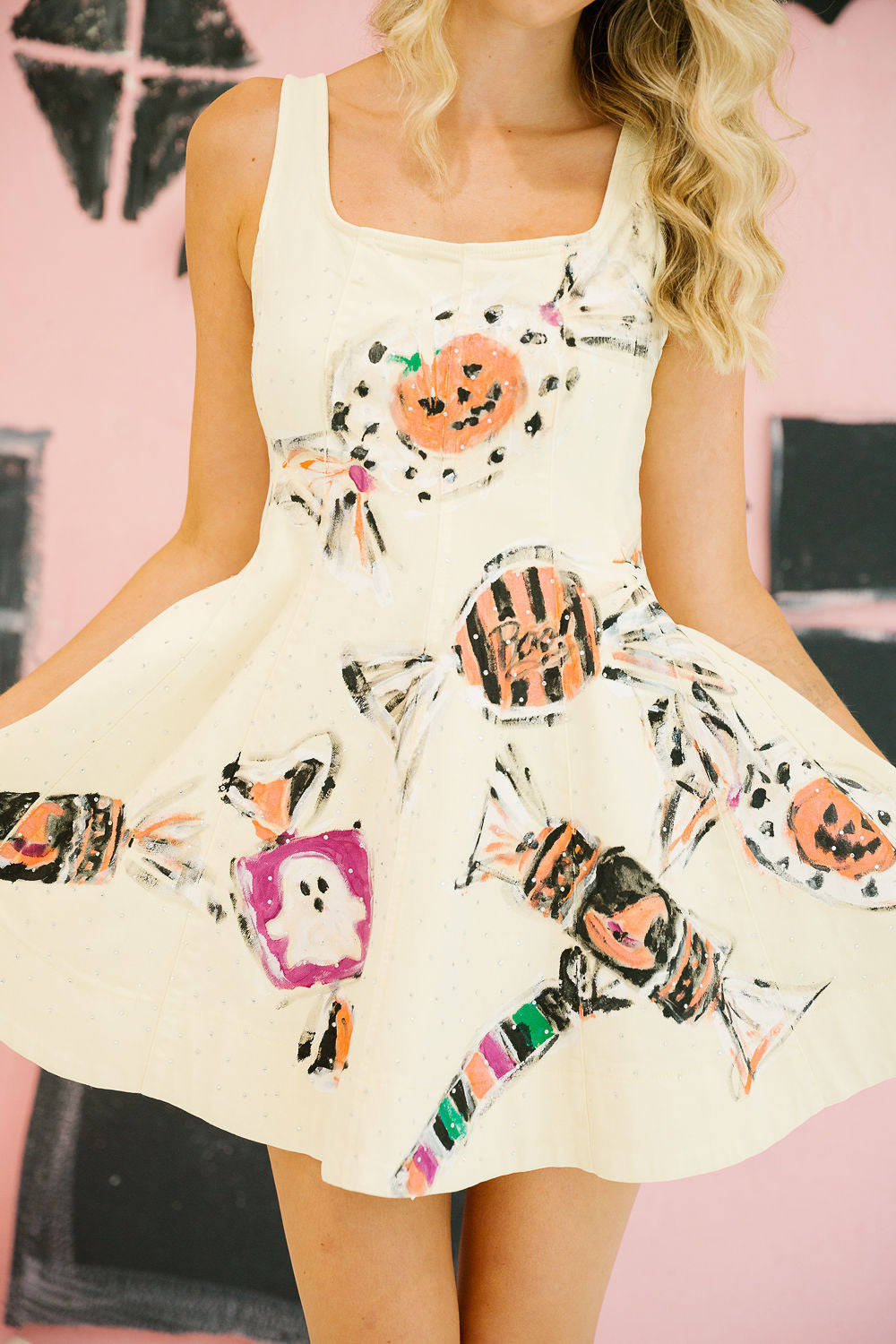 SPOOKY SWEETS YELLOW DRESS DRESS Judith March