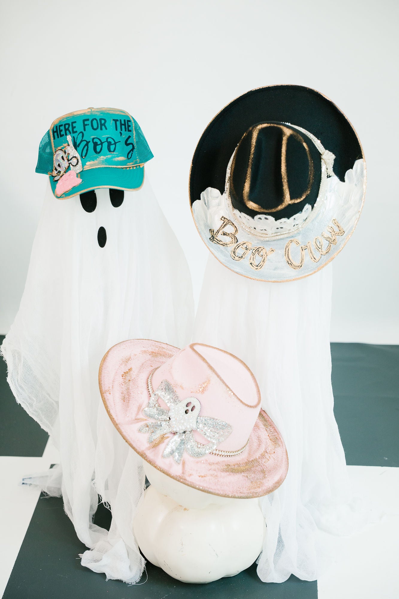 HERE FOR THE BOO'S TRUCKER HAT TRUCKER HAT Judith March