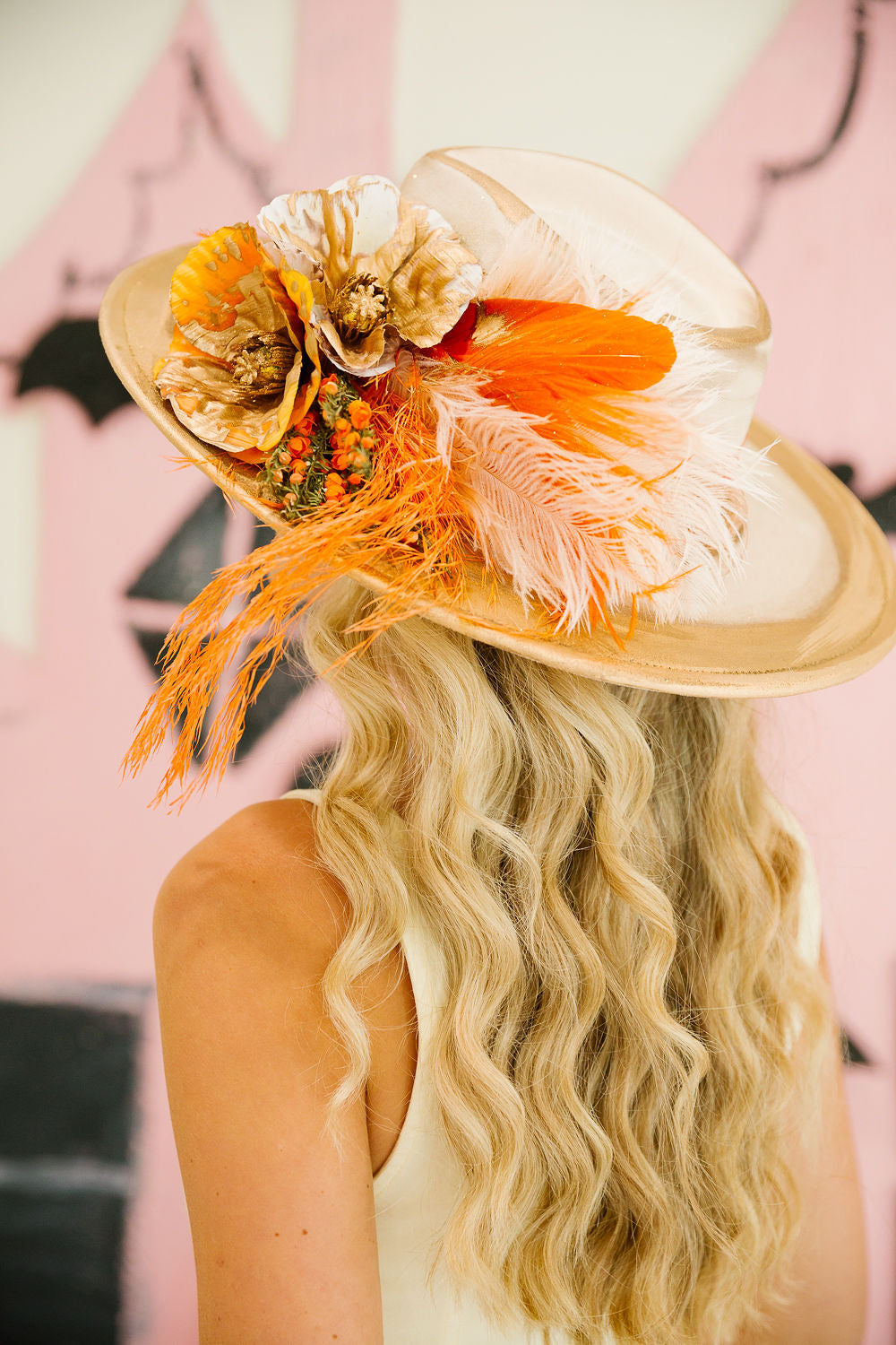 PUMPKIN BLOSSOM RANCHER HAT TRUCKER HAT Judith March