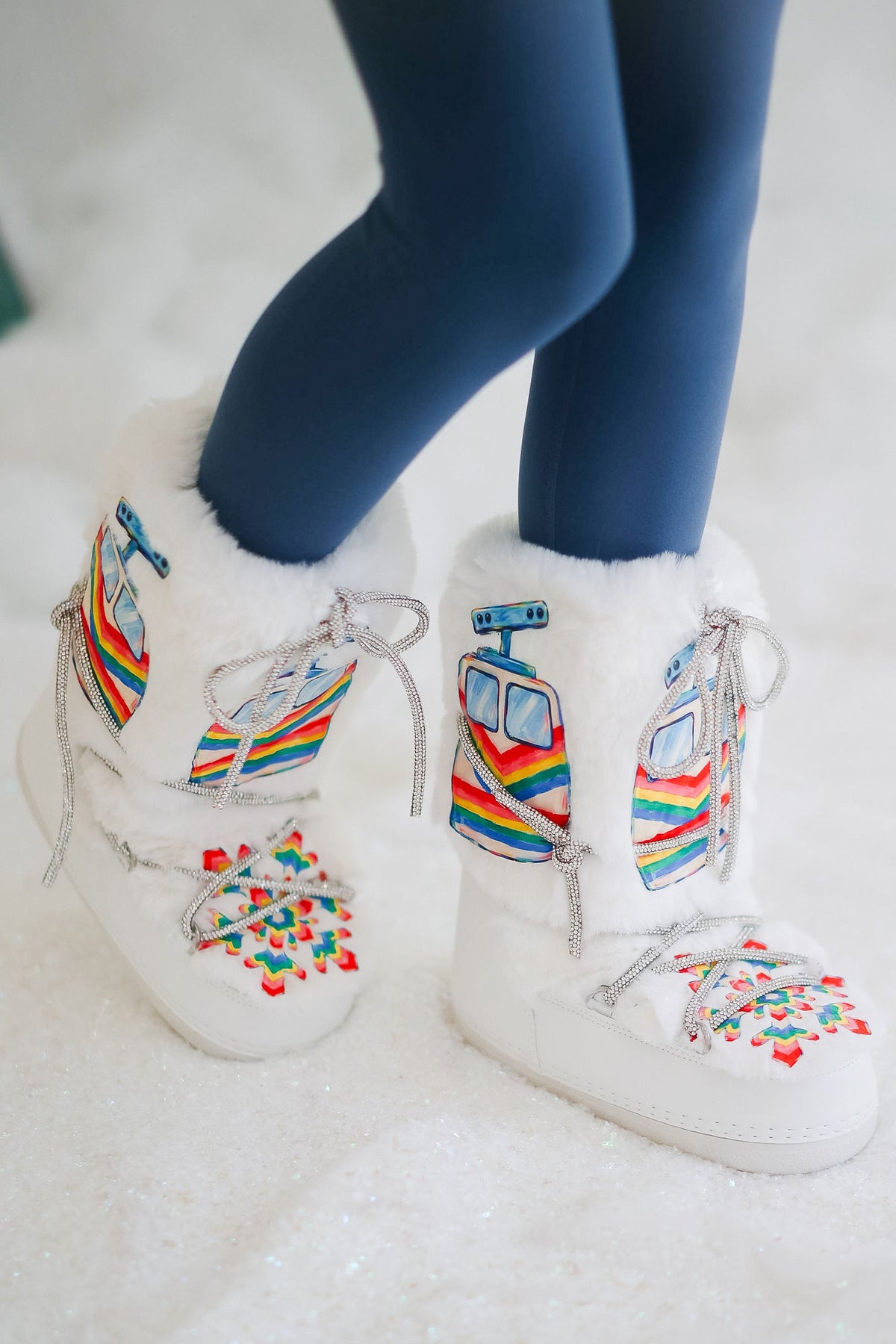 APRÈS SKI WHITE SNOW BOOTS SNOW BOOTS Judith March