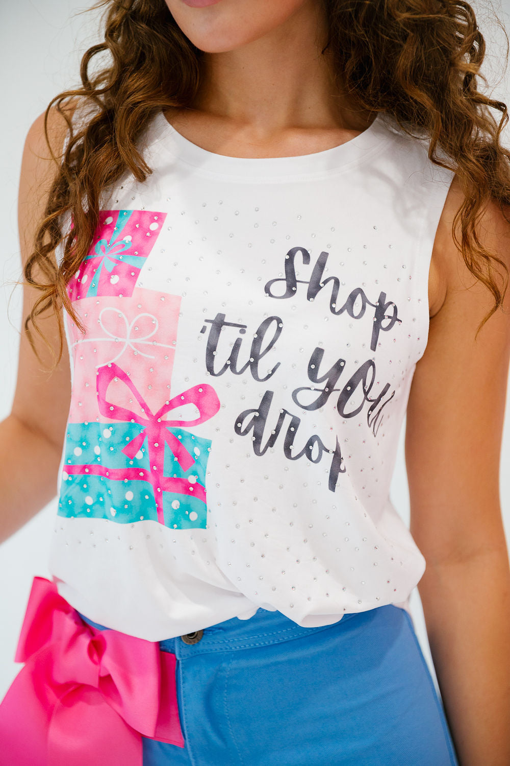 SHOP TIL YOU DROP TANK TANK Judith March