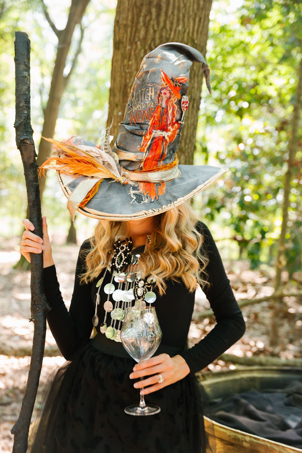 WITCH WAY TO THE WINE WITCH HAT (ONE OF A KIND)