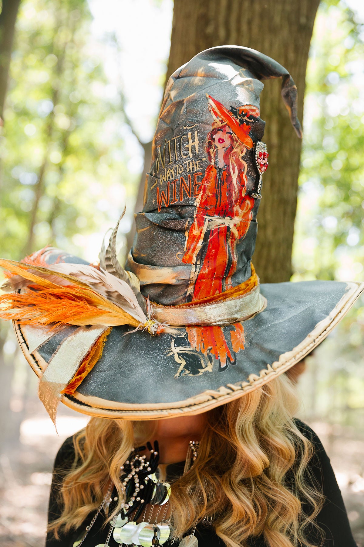 WITCH WAY TO THE WINE WITCH HAT (ONE OF A KIND)
