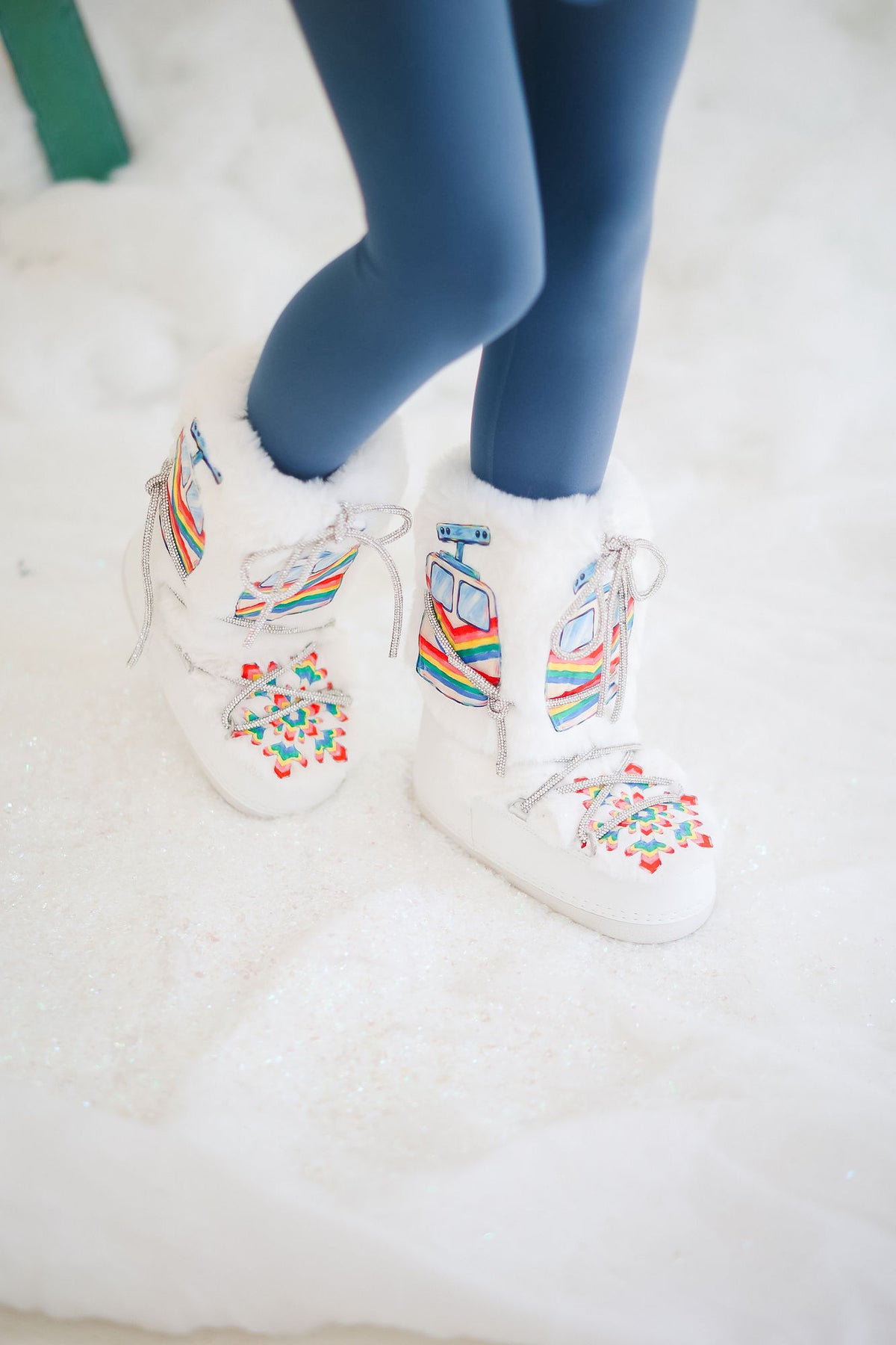 APRÈS SKI WHITE SNOW BOOTS SNOW BOOTS Judith March