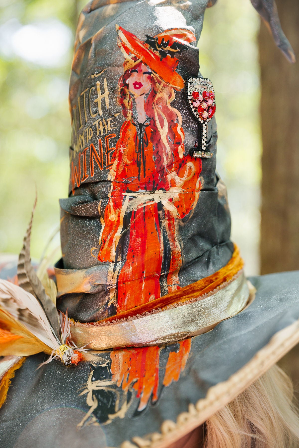 WITCH WAY TO THE WINE WITCH HAT (ONE OF A KIND)