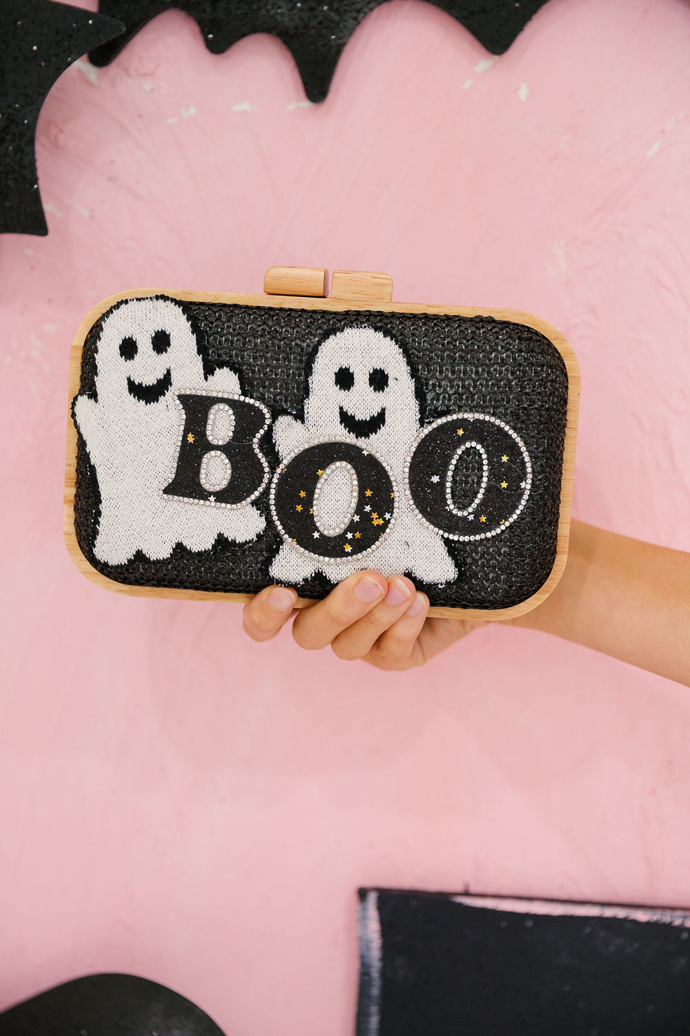 BOO BLACK CLUTCH Clutch Judith March