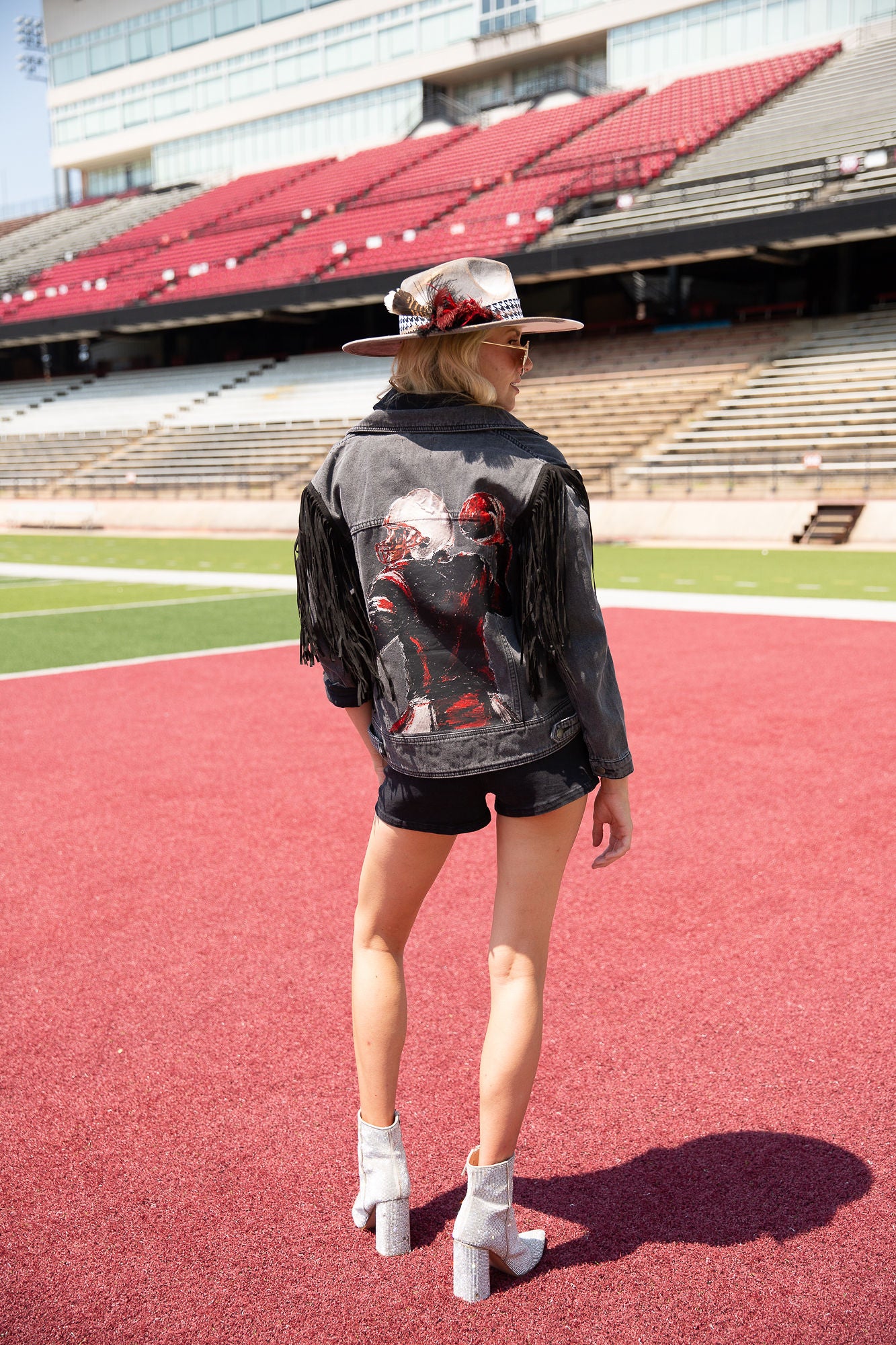 HAIL MARY HAND PAINTED FRINGE JACKET JACKET Judith March