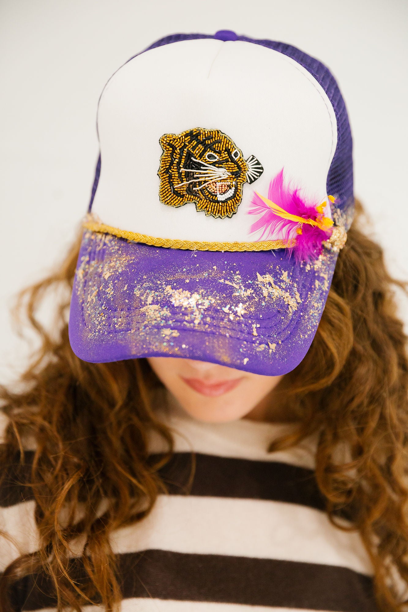 GO GET EM TIGER TRUCKER HAT TRUCKER HAT Judith March