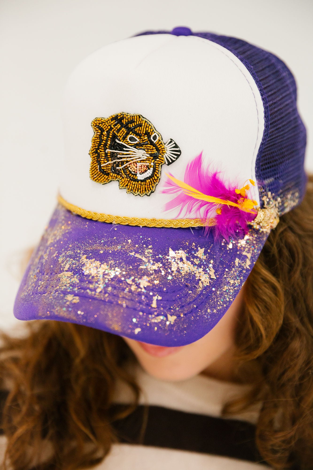 GO GET EM TIGER TRUCKER HAT TRUCKER HAT Judith March