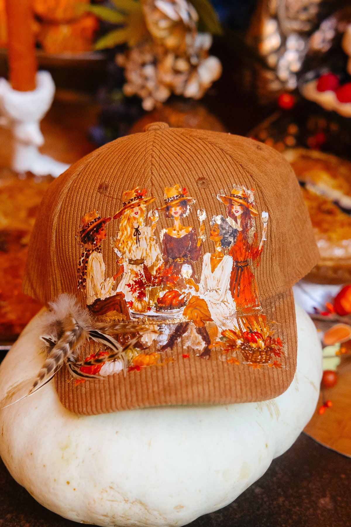 HARVEST HAPPY HOUR CORDUROY TRUCKER HAT TRUCKER HAT Judith March