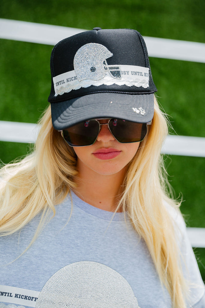 CLASSY UNTIL KICKOFF HELMET TRUCKER HAT TRUCKER HAT Judith March   