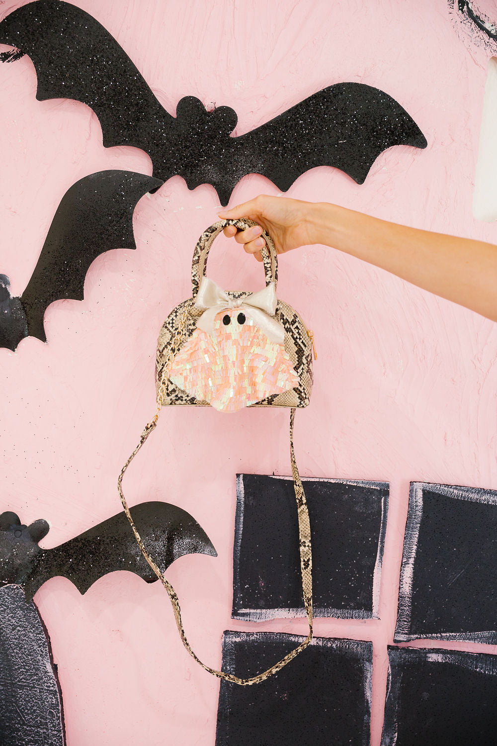 GHOSTLY PYTHON BAG Clutch Judith March