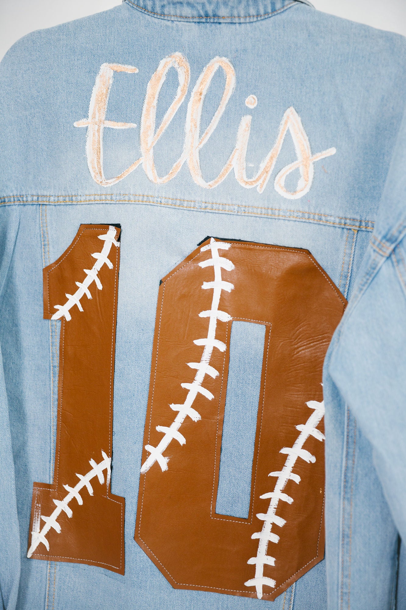 CUSTOM SPORTS DENIM JACKET JACKET Judith March