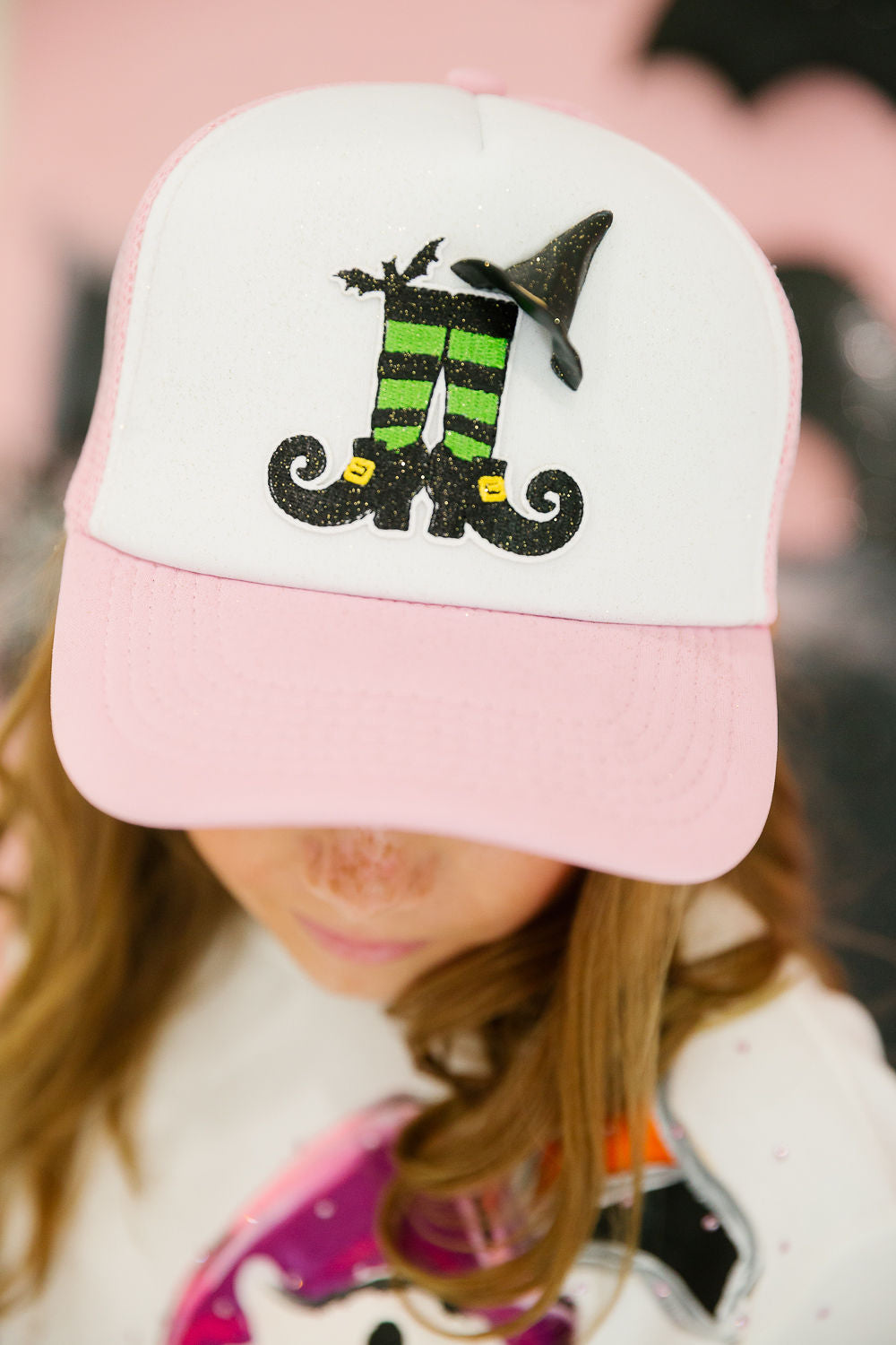 MINI KIDS WITCH FEET TRUCKER HAT PULLOVER Judith March