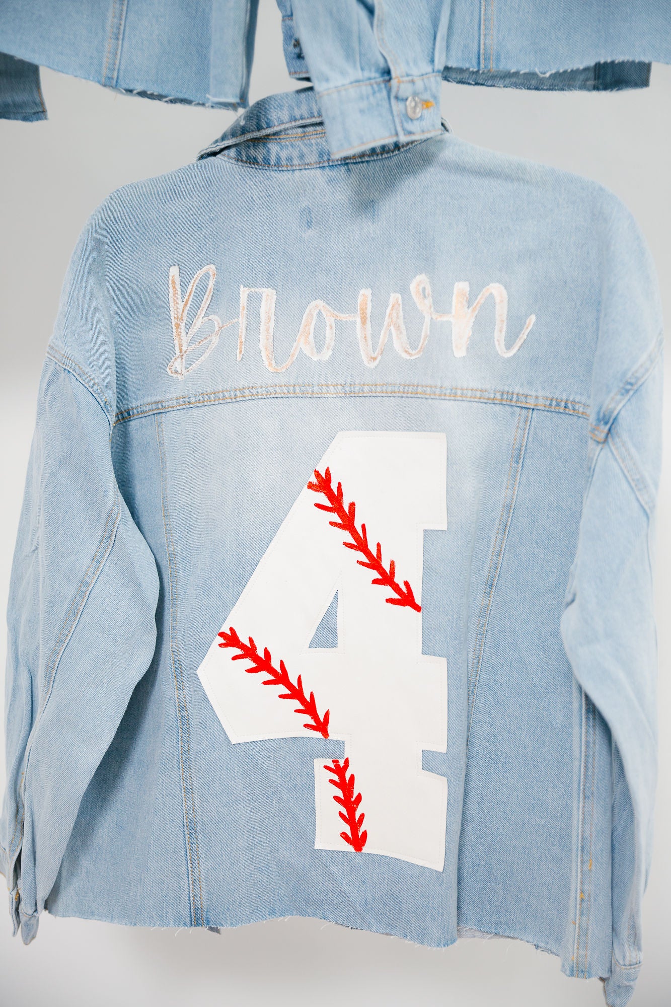 CUSTOM SPORTS DENIM JACKET JACKET Judith March