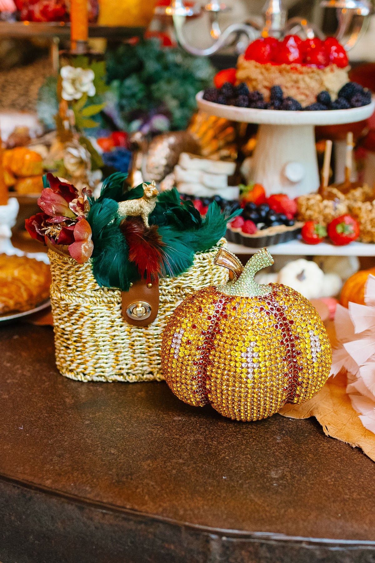 GILDED PUMPKIN CLUTCH Clutch Judith March