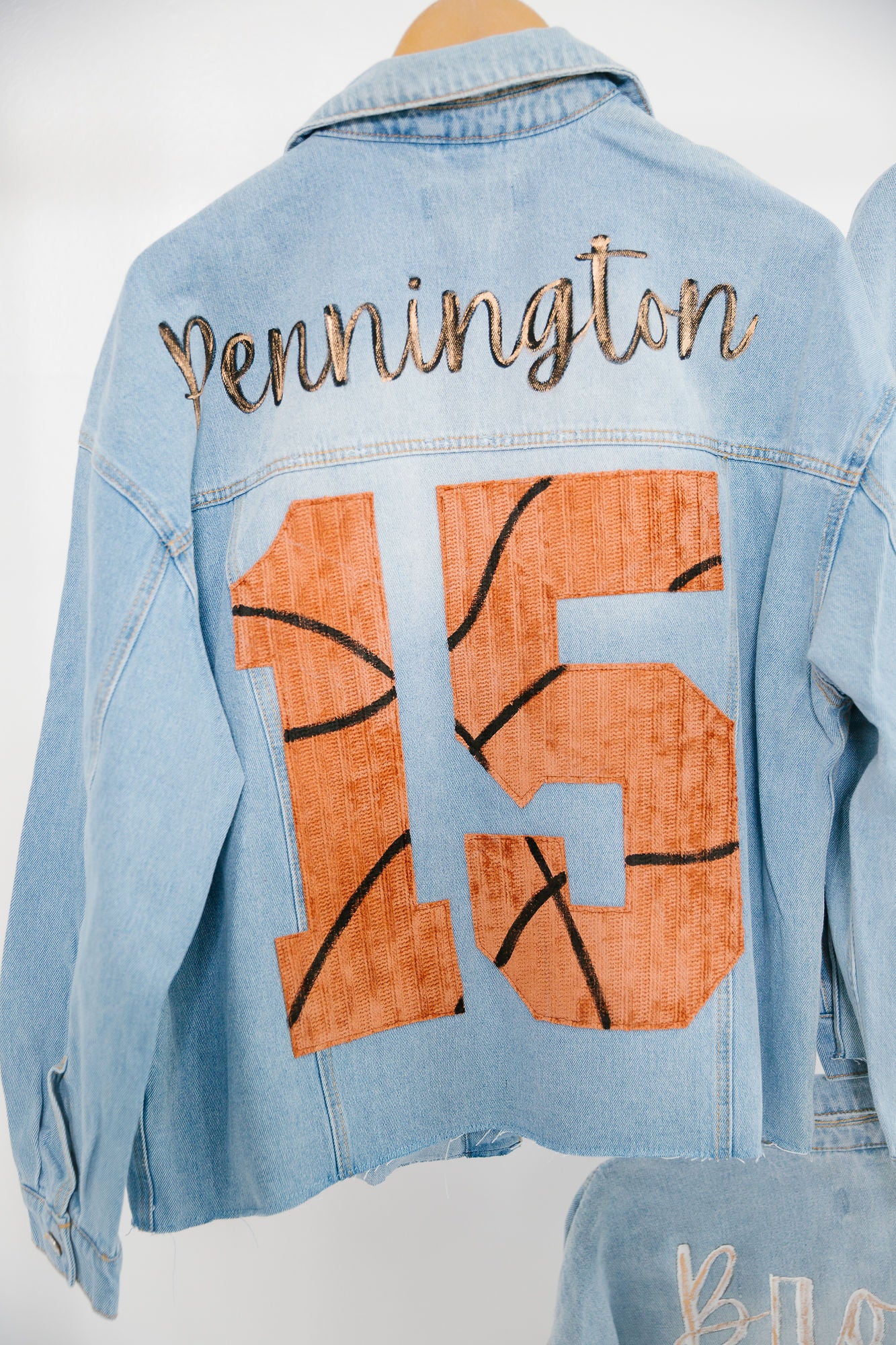 CUSTOM SPORTS DENIM JACKET JACKET Judith March