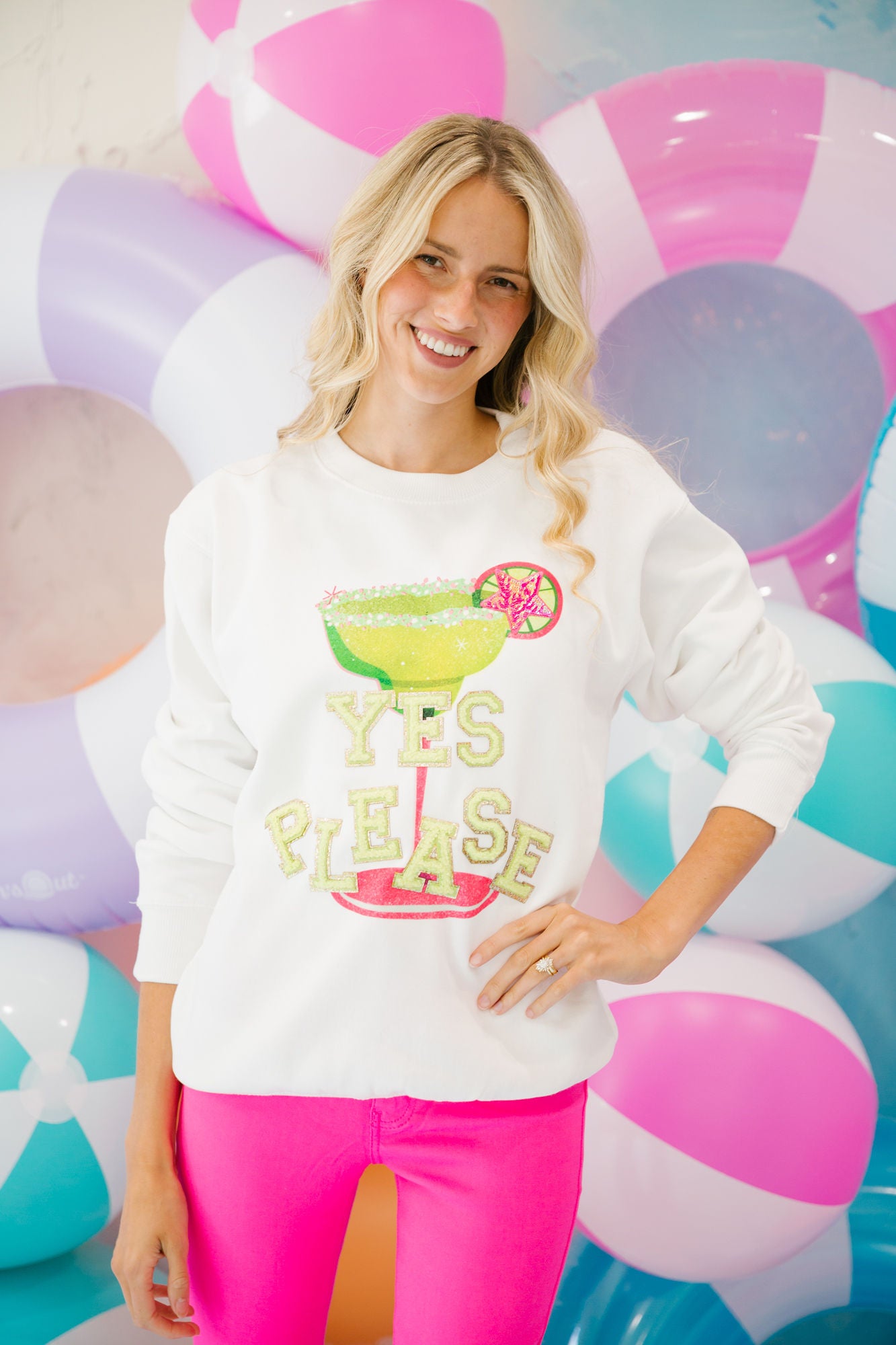 MARGS? YES PLEASE PULLOVER SWEATER Judith March