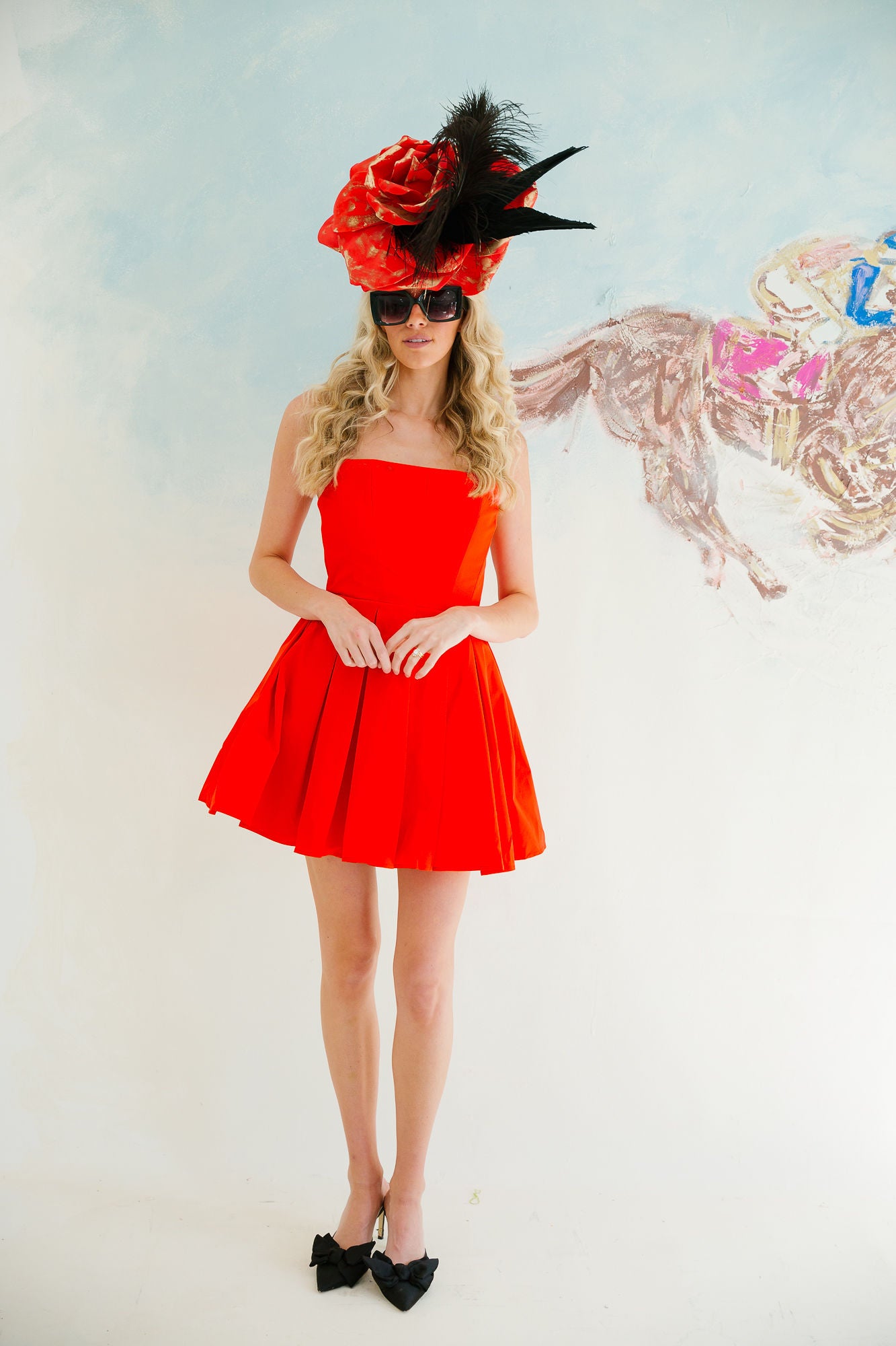 LADY IN RED STRAPLESS DRESS DRESS Judith March