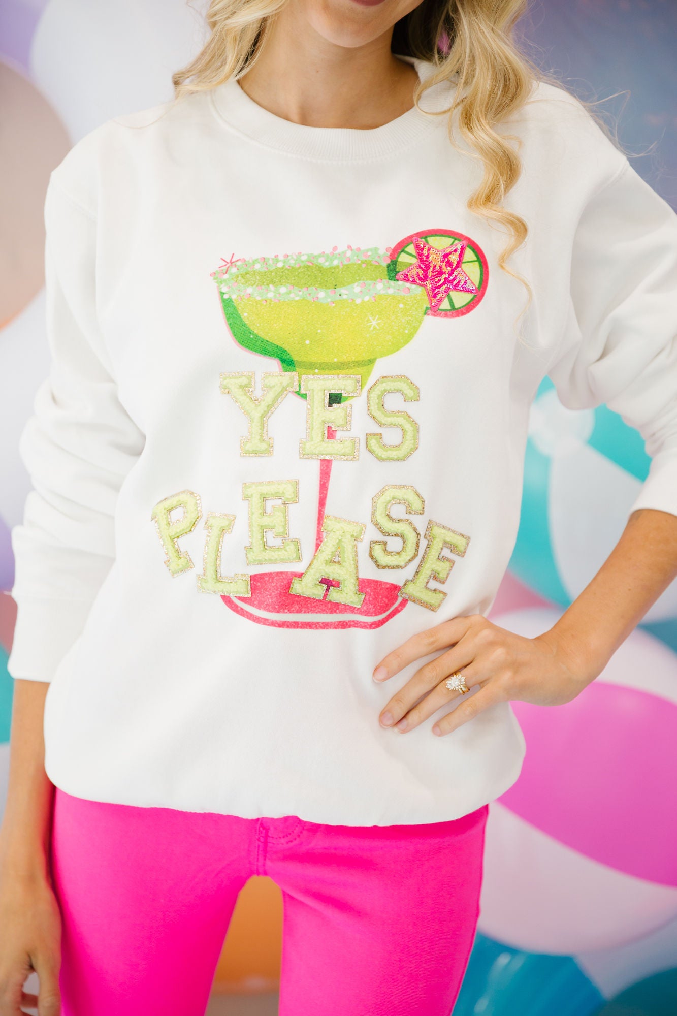 MARGS? YES PLEASE PULLOVER SWEATER Judith March