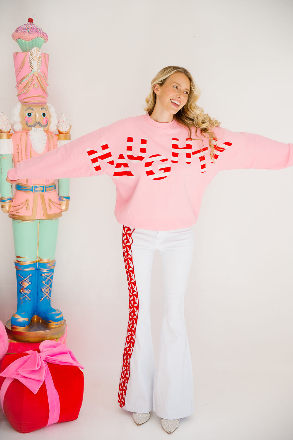 NAUGHTY PINK PULLOVER PULLOVER Judith March