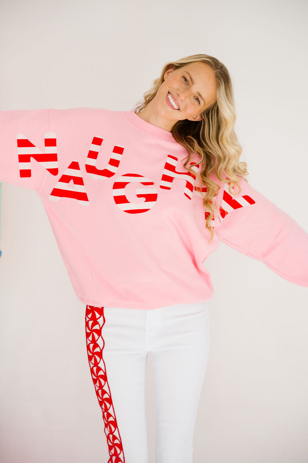 NAUGHTY PINK PULLOVER PULLOVER Judith March