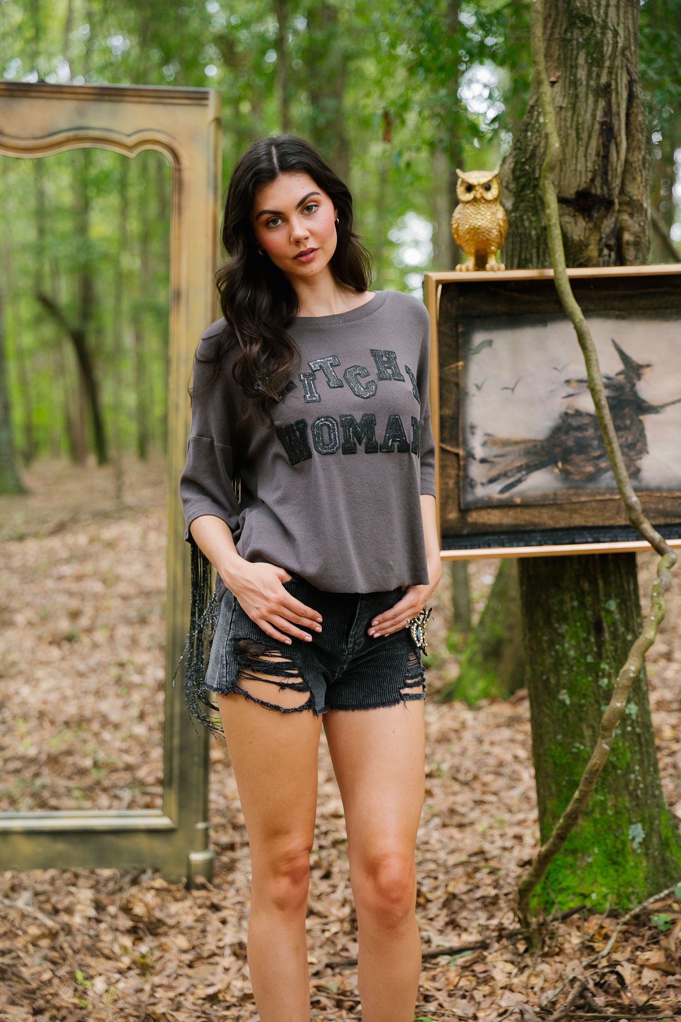 WITCHY WOMAN FRINGE TEE TEE Judith March