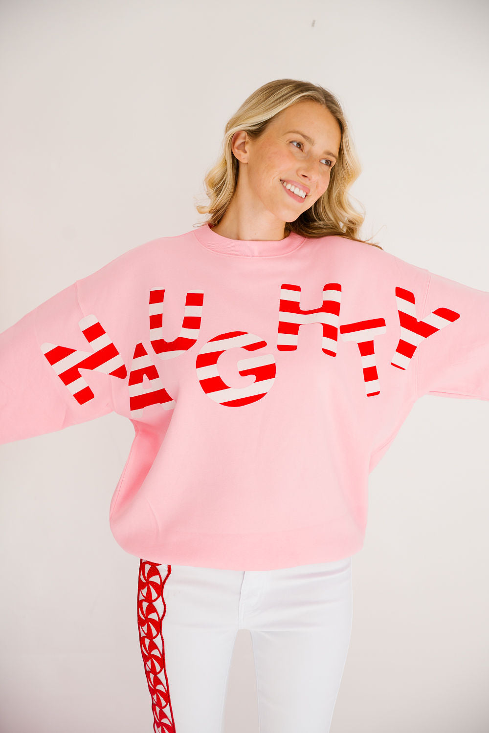 NAUGHTY PINK PULLOVER PULLOVER Judith March