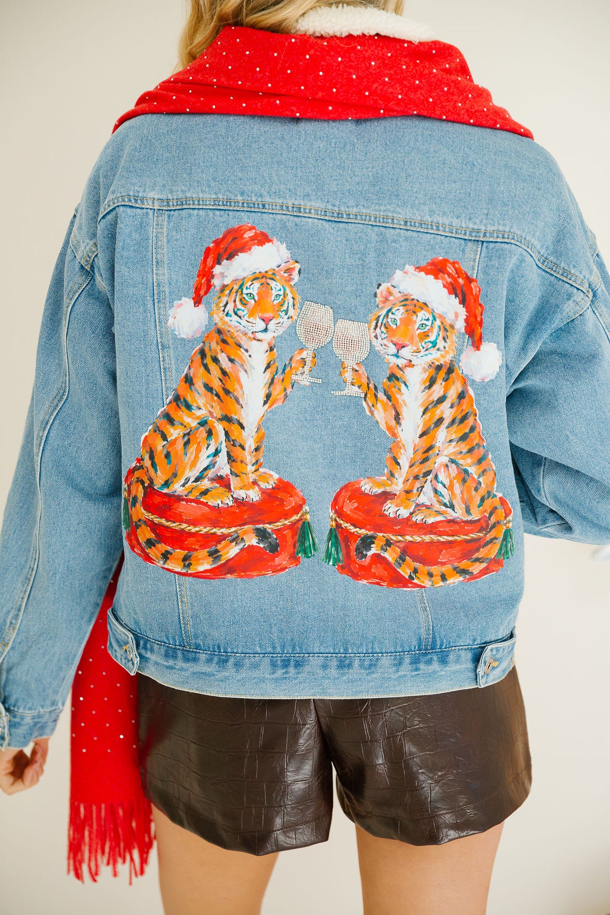 THE TIGER TOASTS SHERPA DENIM JACKET JACKET Judith March
