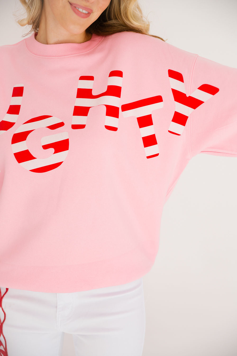 NAUGHTY PINK PULLOVER PULLOVER Judith March