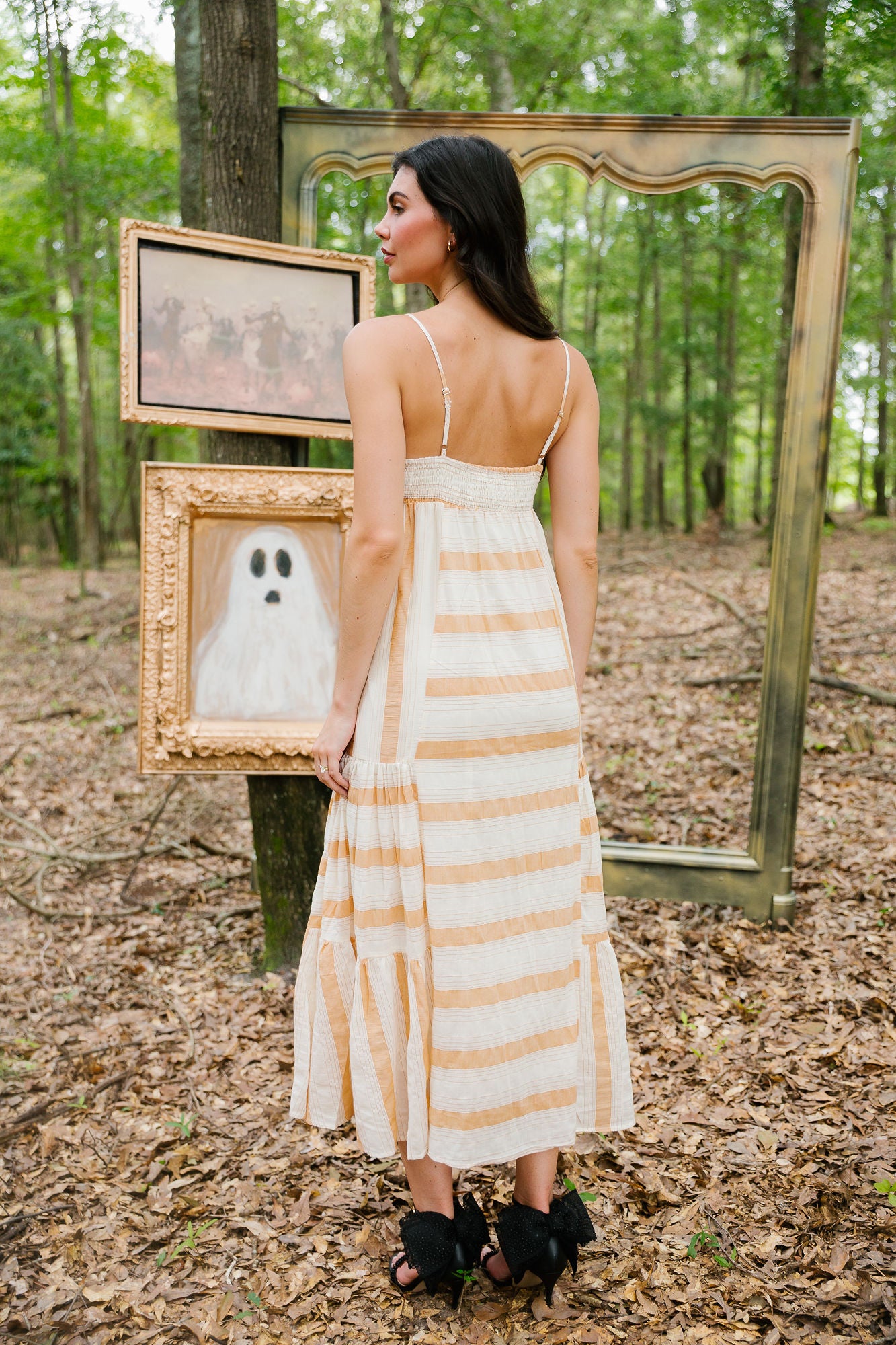 SPOOKY SEASON STRIPED DRESS DRESS Judith March