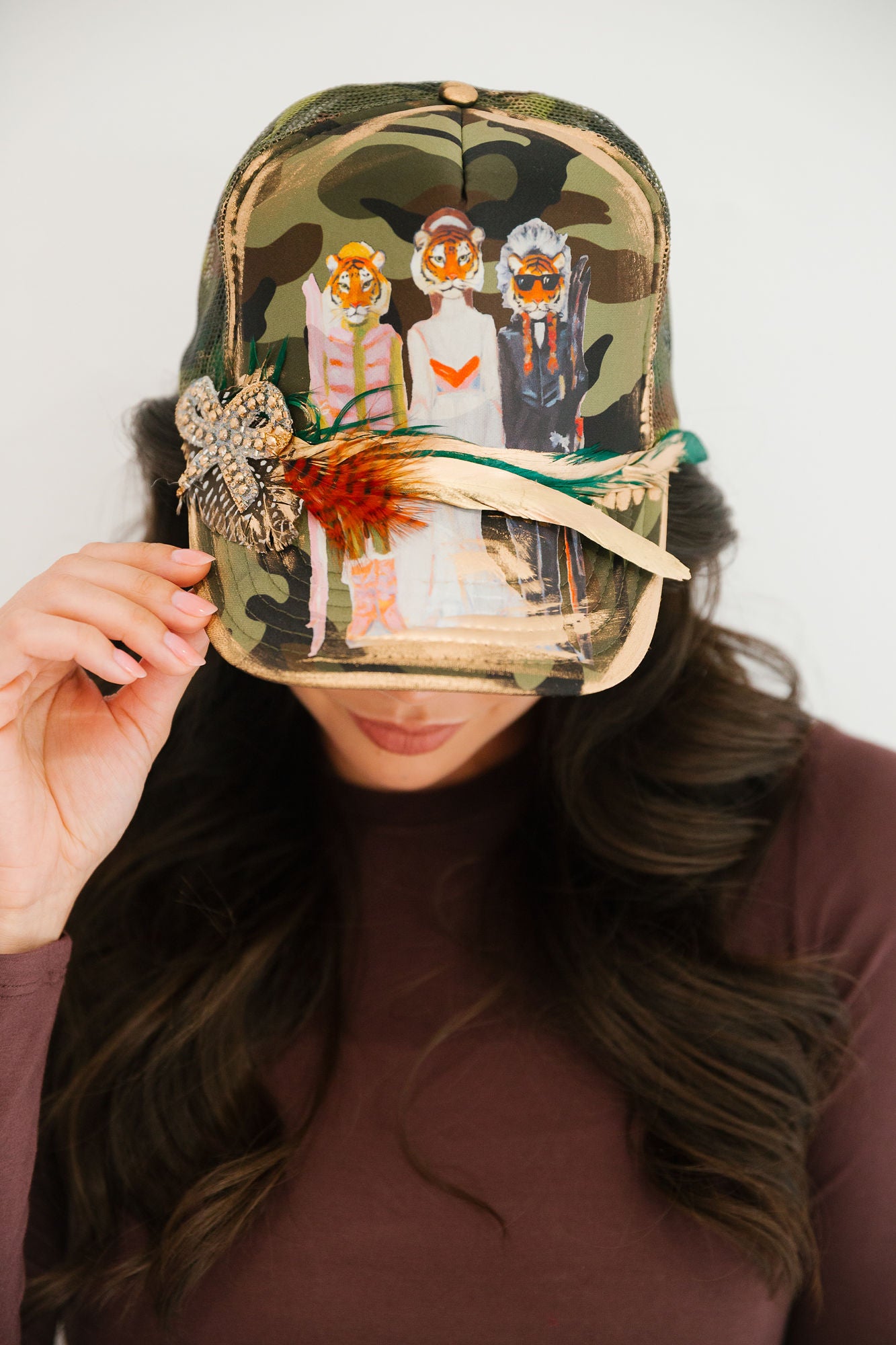 STRIPES & SLOPES CAMO TRUCKER HAT TRUCKER HAT Judith March