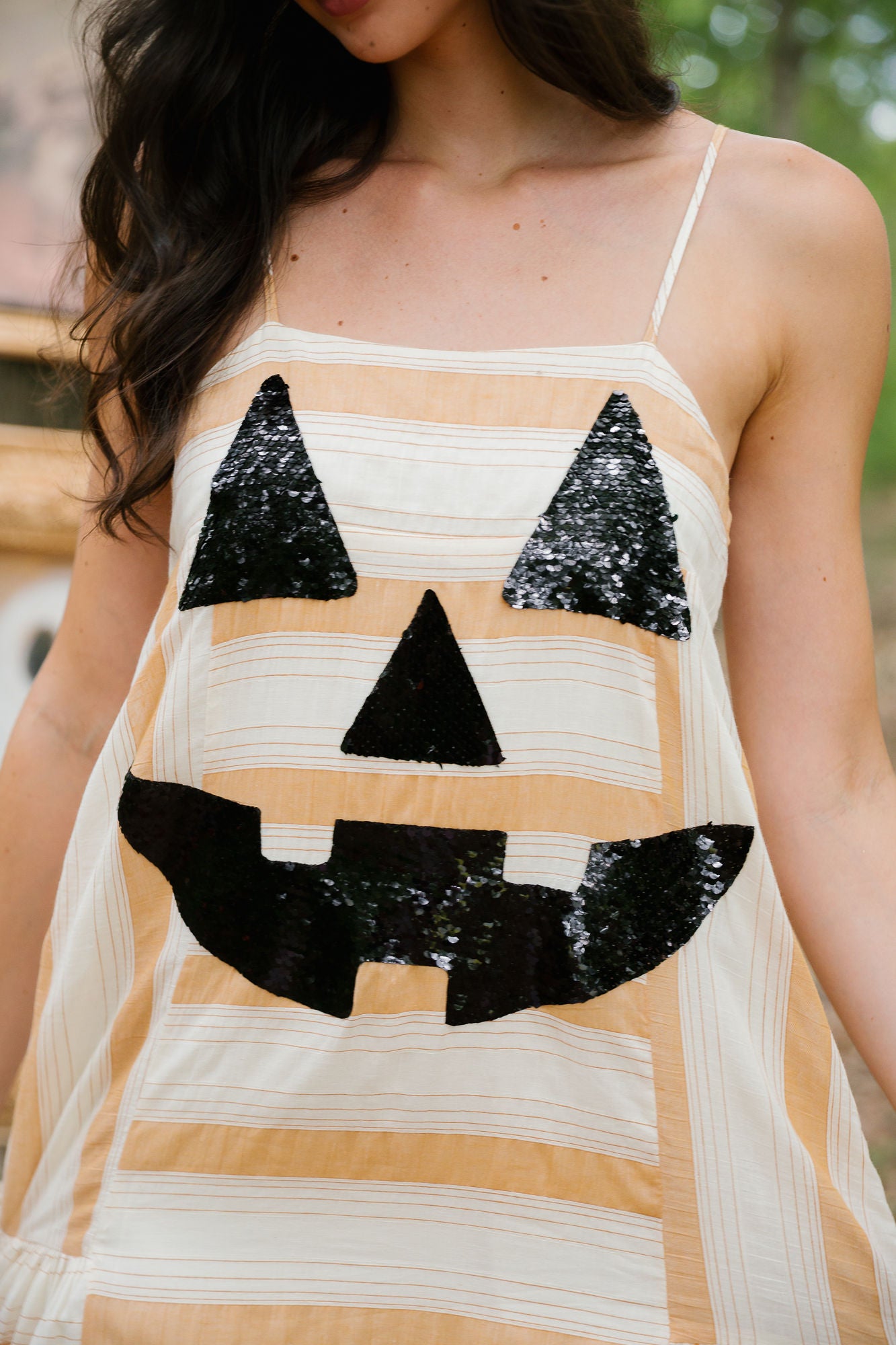 SPOOKY SEASON STRIPED DRESS DRESS Judith March