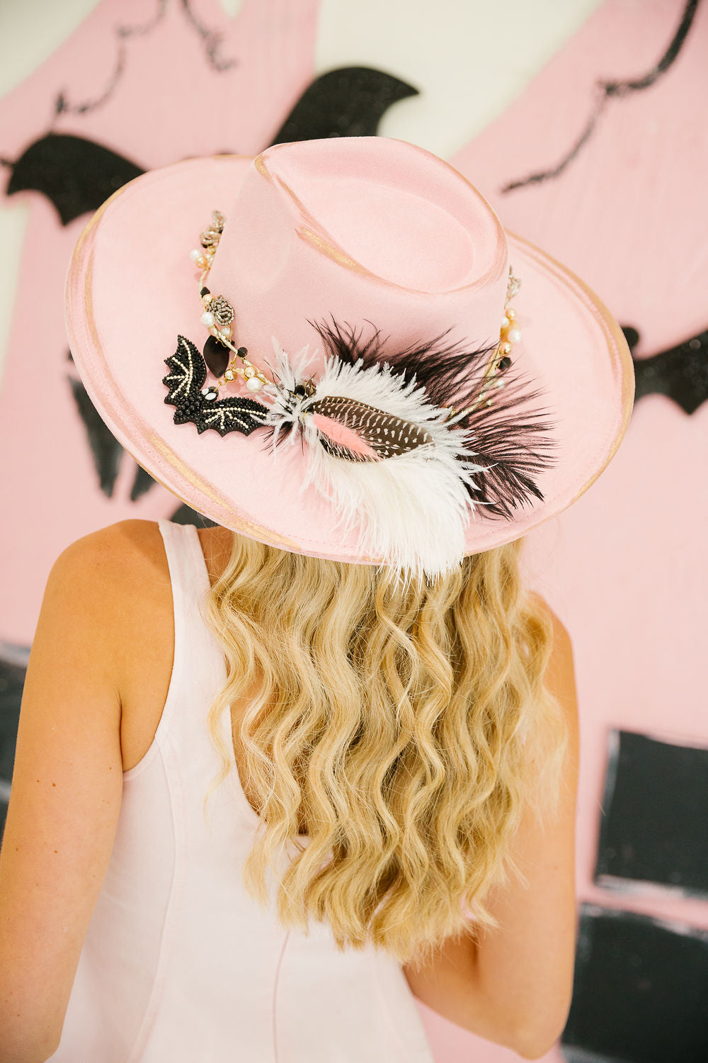 BLUSHING BAT RANCHER HAT TRUCKER HAT Judith March