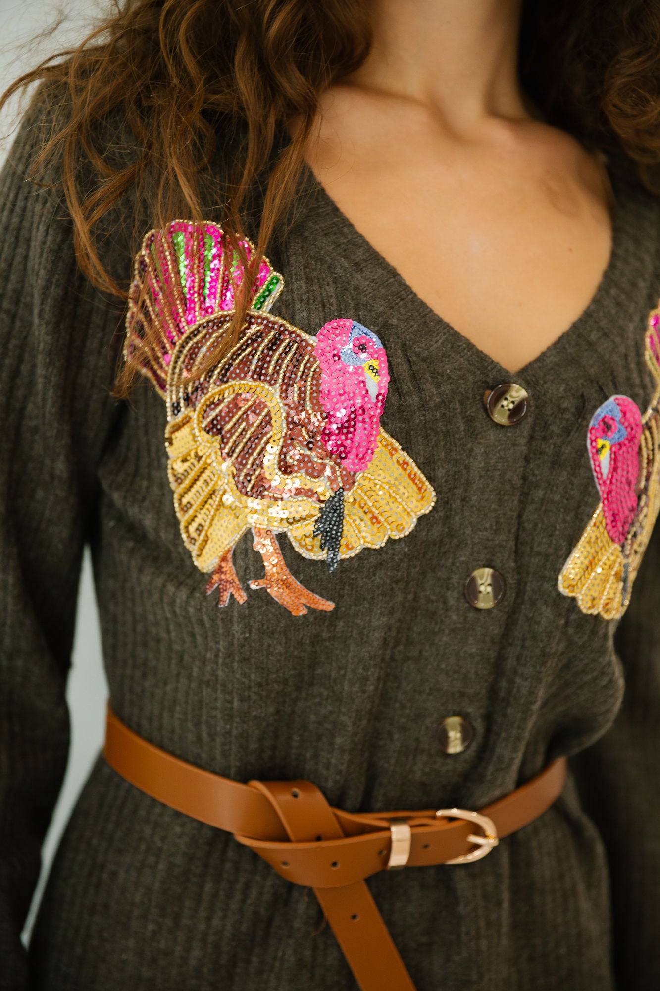 TURKEY DAY SWEATER DRESS DRESS Judith March