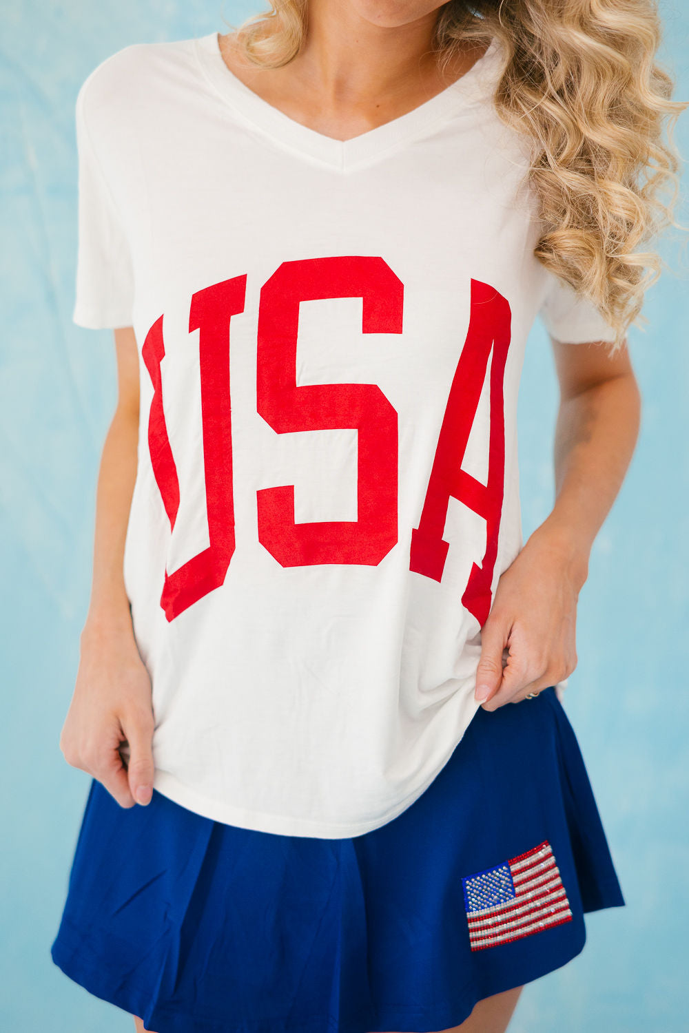 PROUD TO BE V-NECK TEE Shirts & Tops Judith March