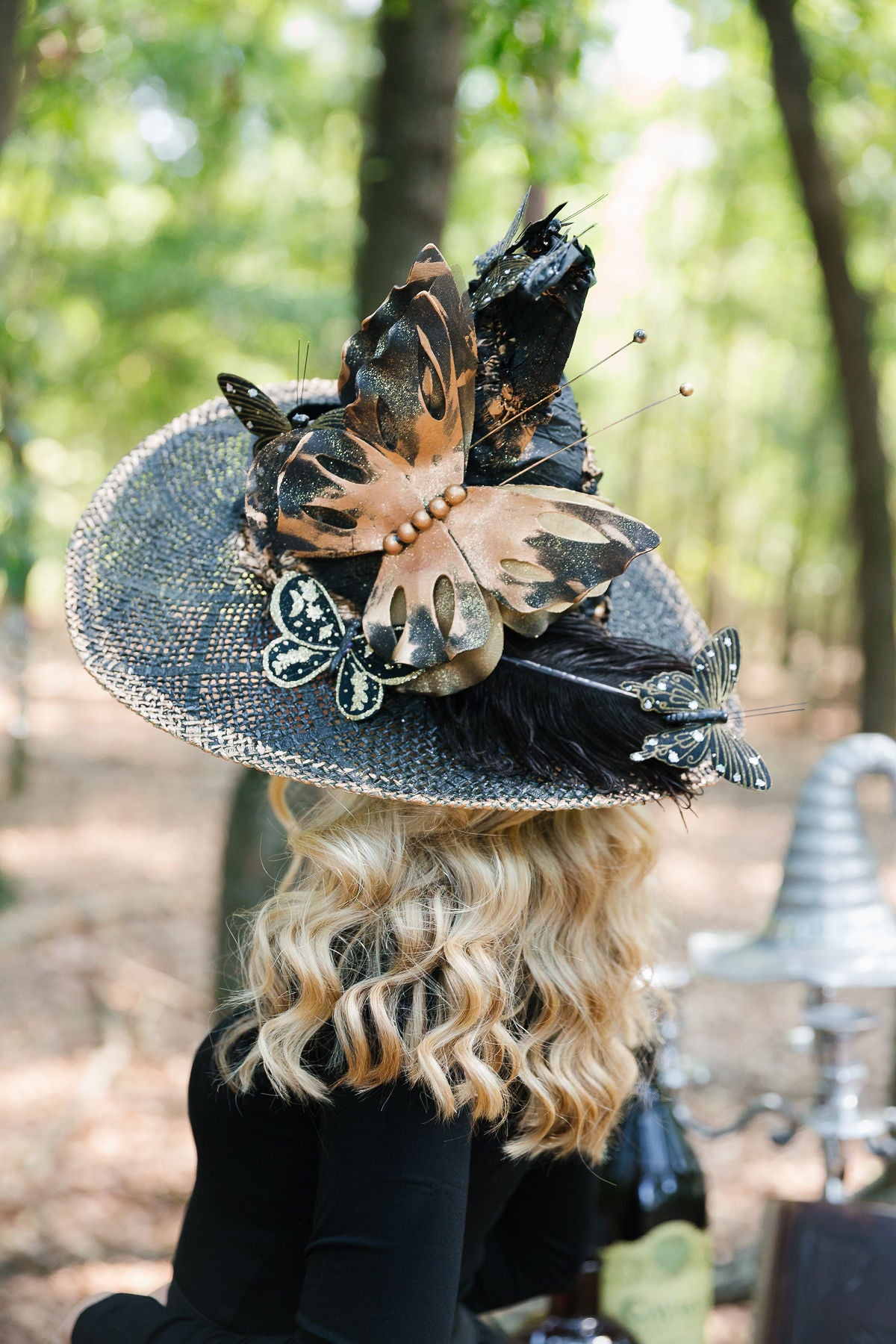 THE FLUTTER & FRIGHT WITCH HAT (ONE OF A KIND) WITCH HAT Judith March
