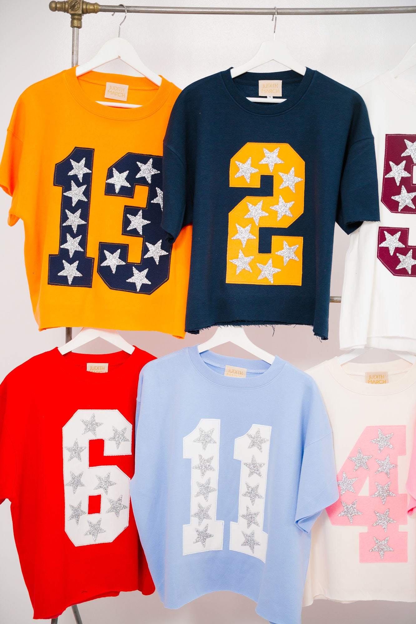 CUSTOM NUMBER PATCH PULLOVERS PULLOVER Judith March