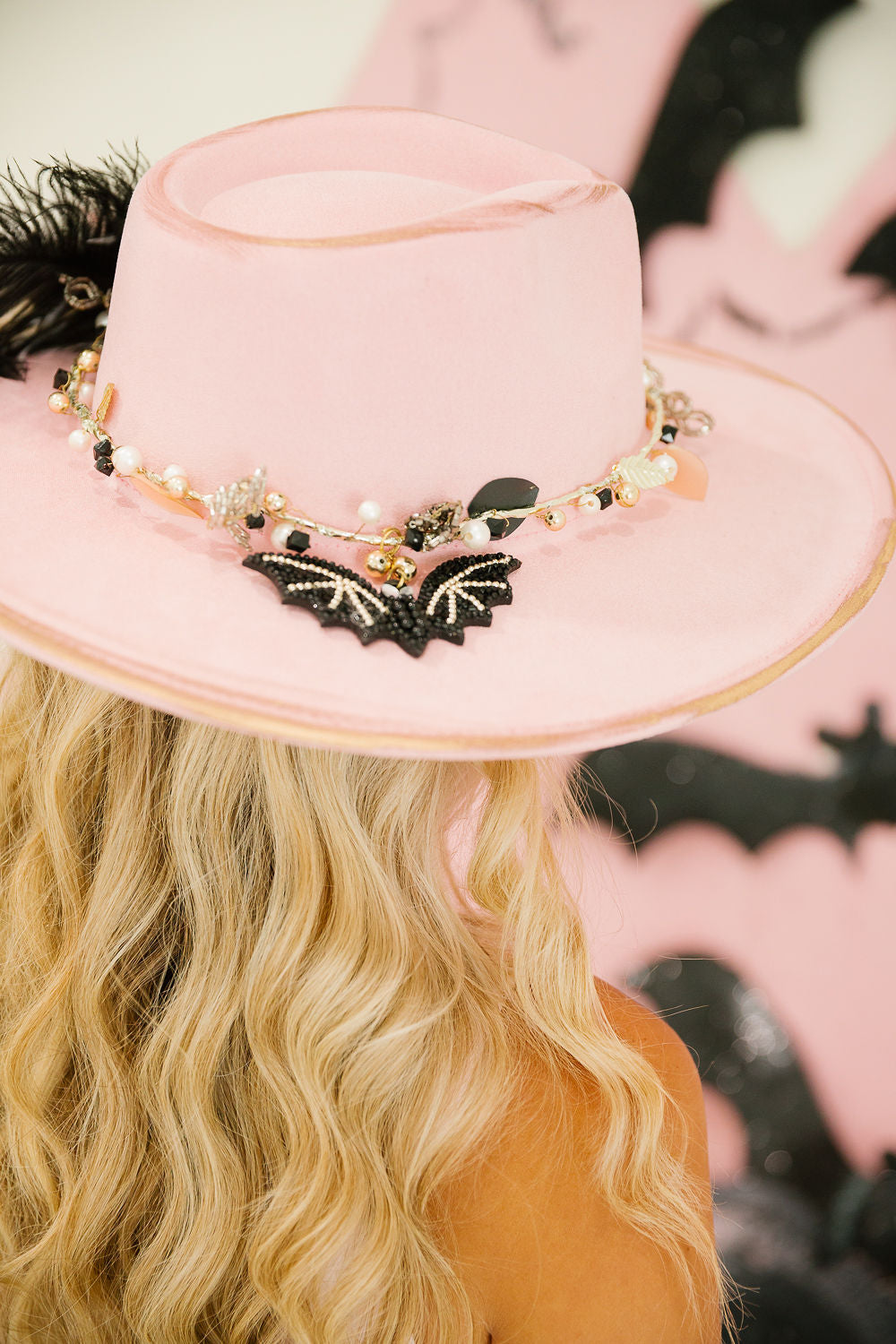 BLUSHING BAT RANCHER HAT TRUCKER HAT Judith March