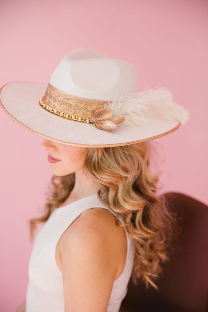 GIRLS JUST WANNA HAVE PEARLS RANCHER HAT RANCHER HAT Judith March