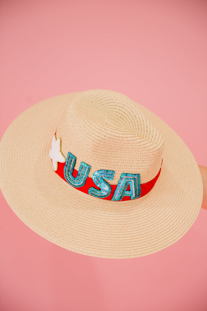 MISS PATRIOT STRAW SUN HAT Hats Judith March   