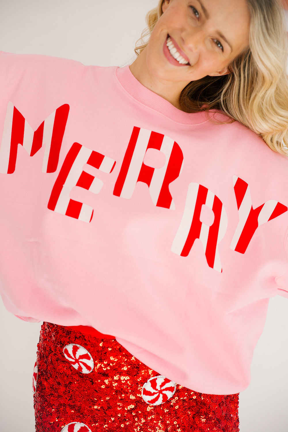 MERRY PINK PULLOVER PULLOVER Judith March
