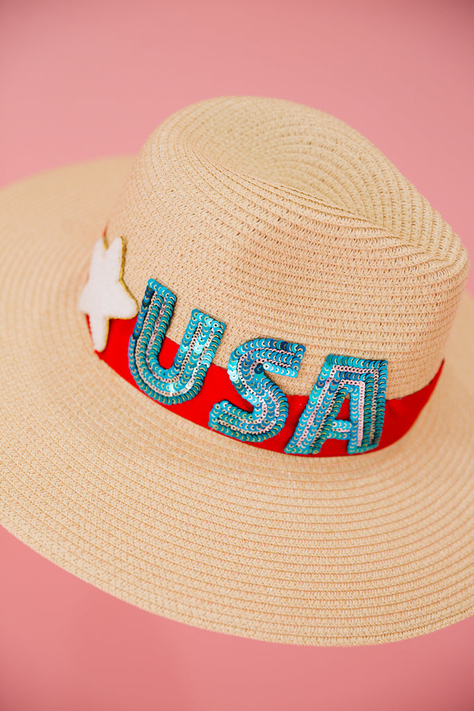 MISS PATRIOT STRAW SUN HAT Hats Judith March   