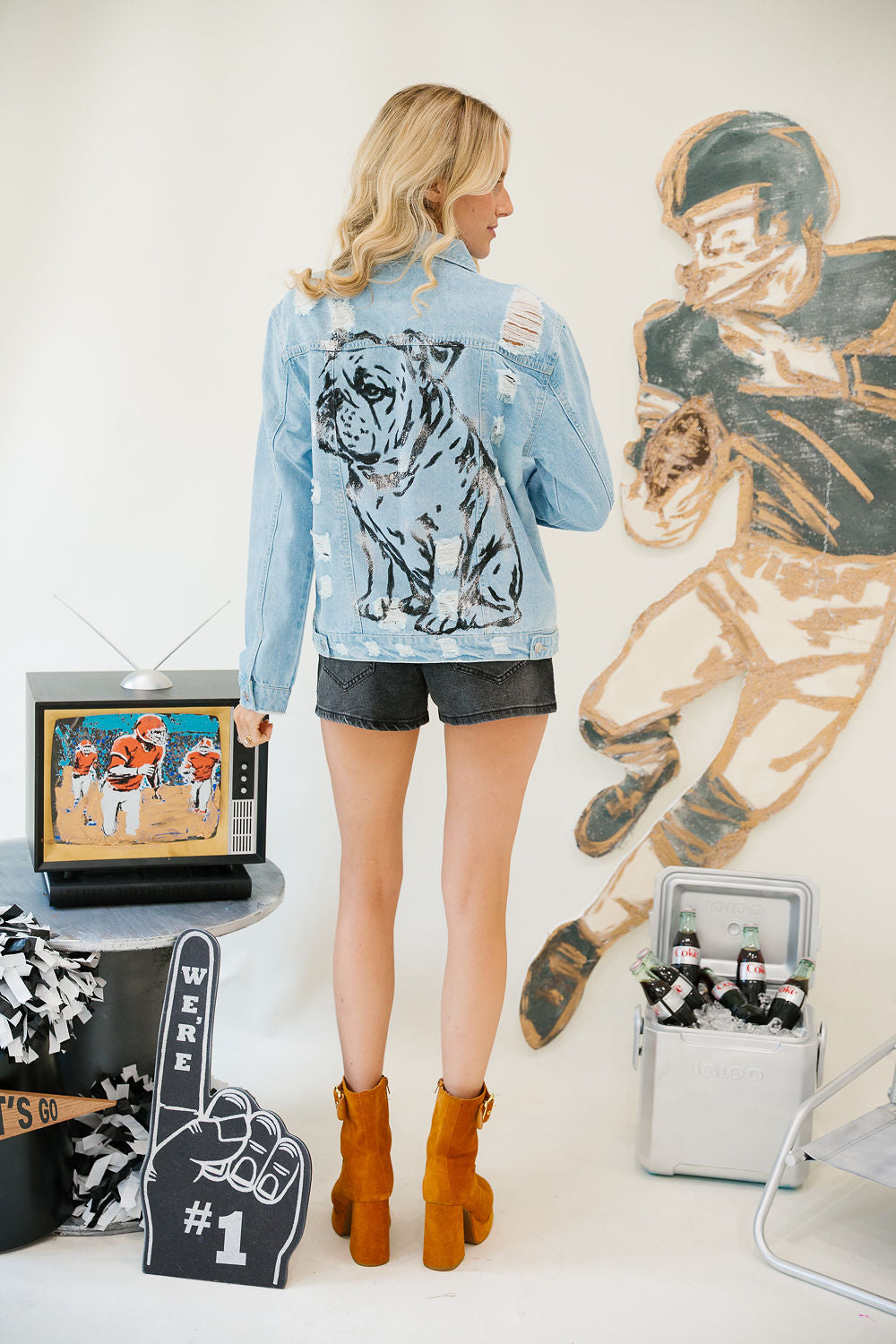 DOG DAYS HAND PAINTED DENIM JACKET