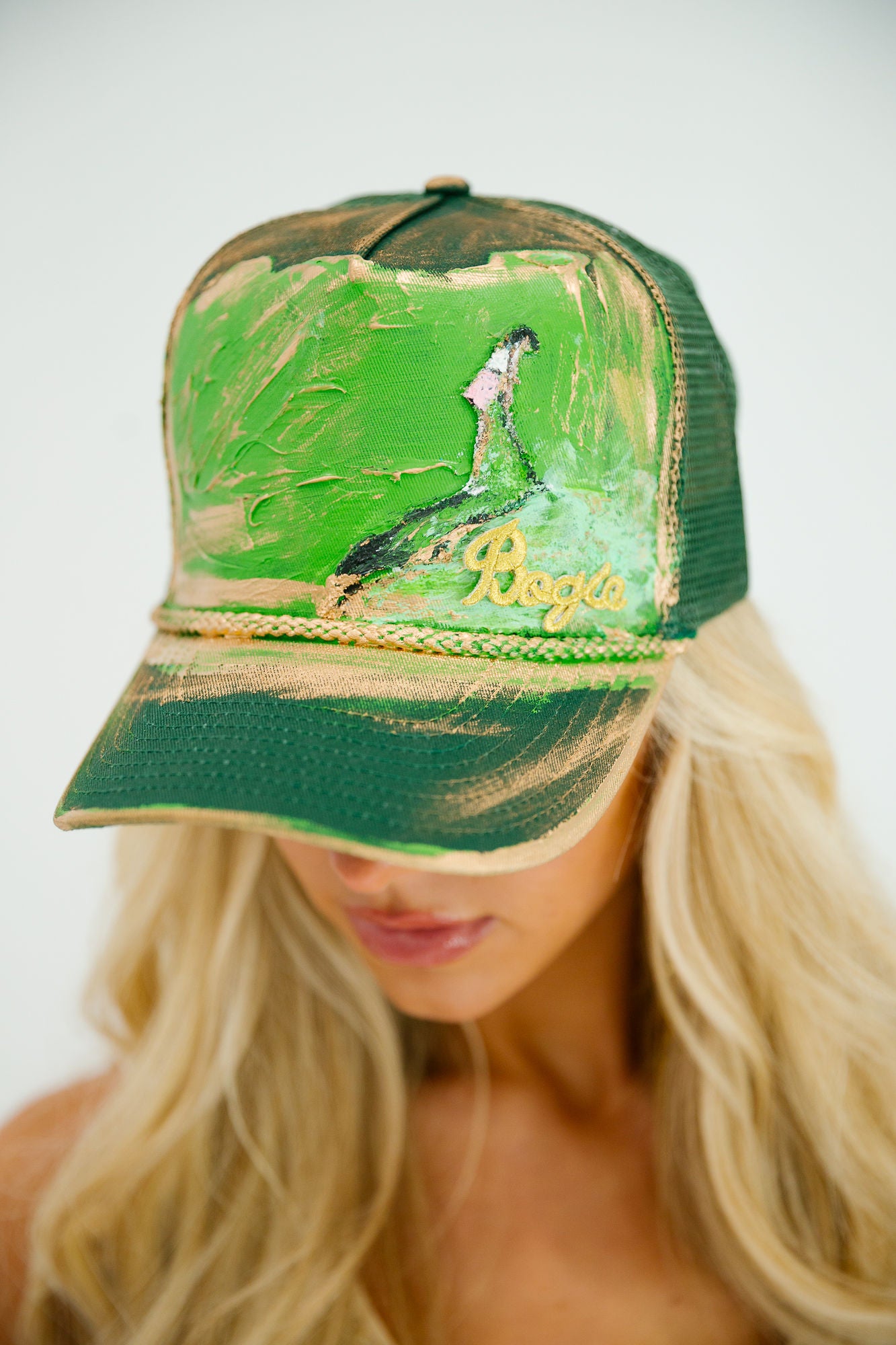 ABSTRACT BOGIE STRUCTURED HAT TRUCKER HAT Judith March