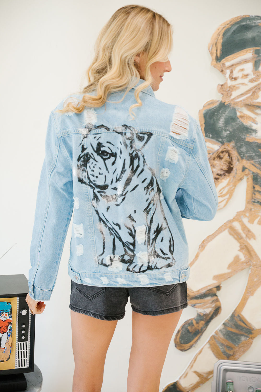 DOG DAYS HAND PAINTED DENIM JACKET