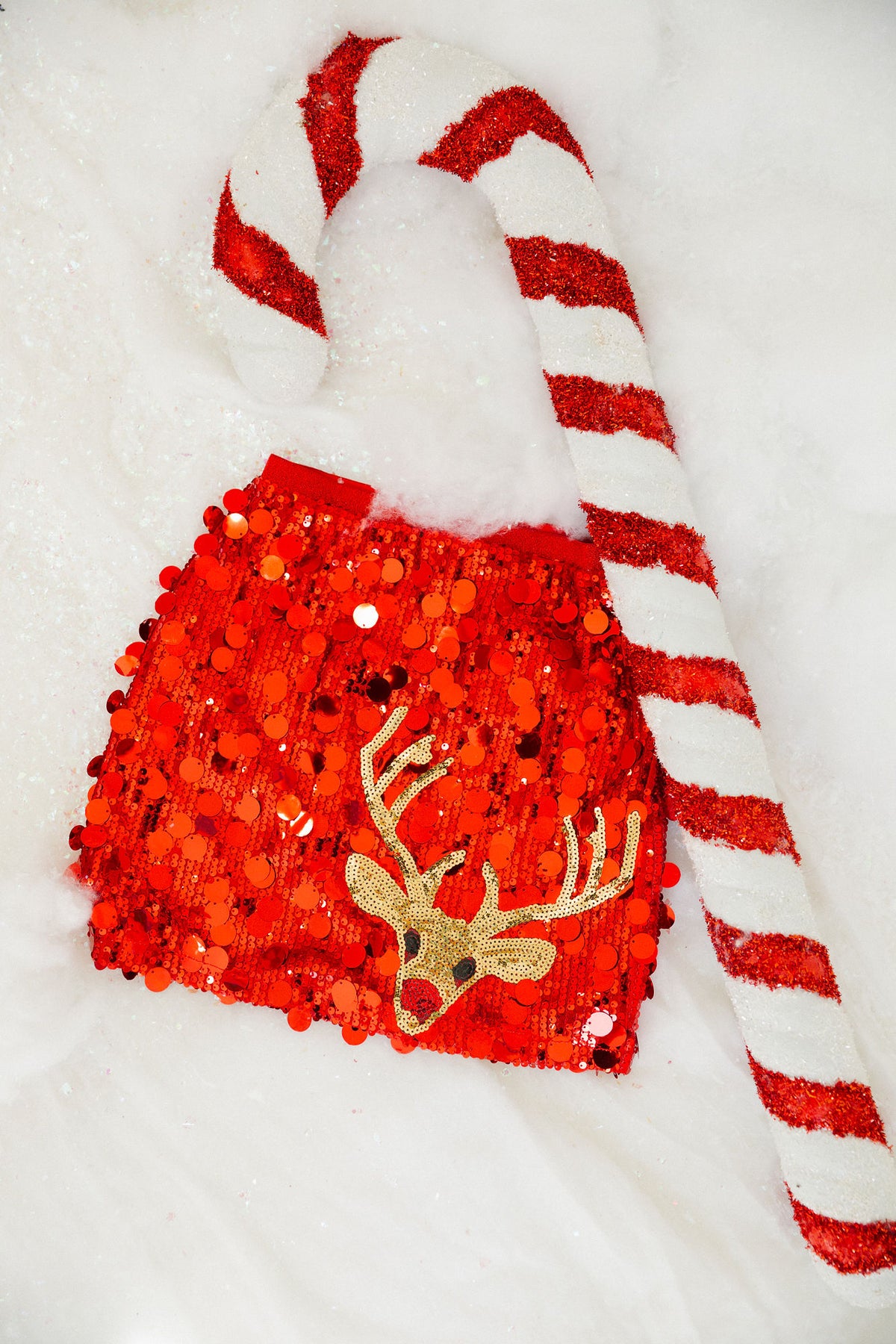 RUDOLPH RED SEQUIN SKIRT SKIRT Judith March